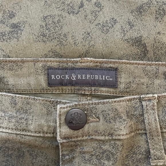 Rock & Republic Kashmiere Crop, NEW Ankle length Jeans, Ladies Size 16 Stretch - Picture 2 of 6